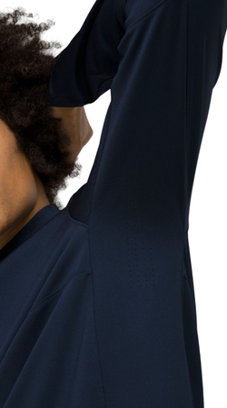 Мужская теннисная футболка теннисная Wilson Elevate Performance 1/2 Zip - небесный