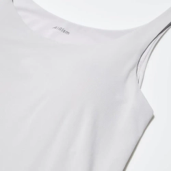 UNIQLO ТОП БЕЗ РУКАВОВ, СВЕТЛО-СЕРЫЙ