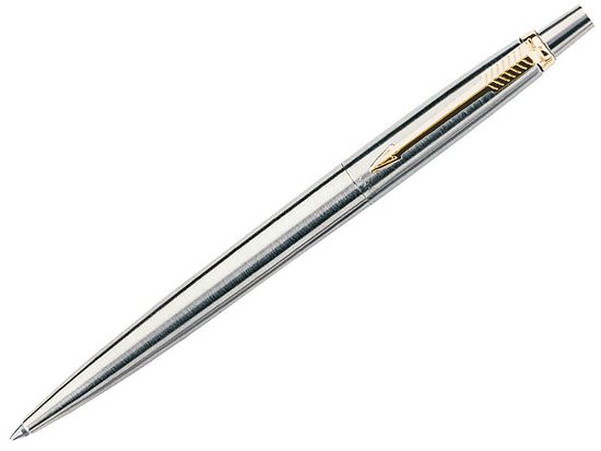 Шариковая ручка Parker Jotter Steel K691, цвет: St. Steel GT, стержень: Mblue, S0705510