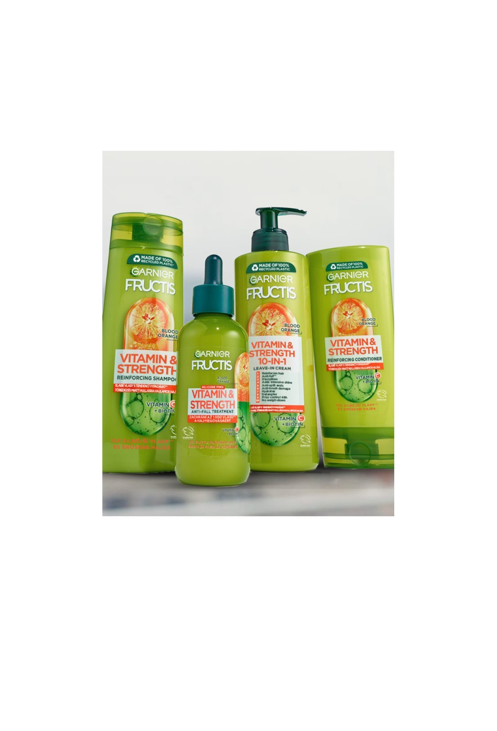 Garnier Fructis Vitamin & Strength - сыворотка для волос для укрепления волос и придания им большего блеска /   125  ml  / GTIN 3600542452663