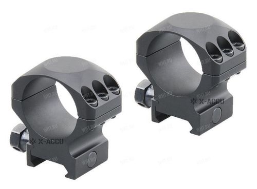 Кольца VECTOR X-Accu на базу Picatinny | Weaver, ø30 мм (6 винтов), BH=10,4 мм