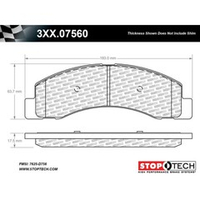 StopTech 309.07560 Тормозные колодки для суппортов ST65