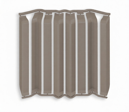 Накладки для плинтуса Идеал Дюра напольный округлый 80мм 036 Платиново-серый (2 набора из 8 элементов) во флоупаке