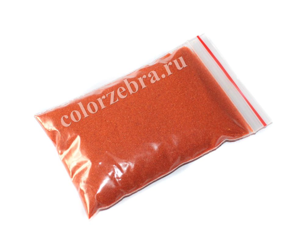 Оранжевый кварцевый песок 1 кг