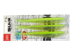 Виброхвост LJ 3D Slick Shad-V 7" (17.8 см), цвет 008, 3 шт.