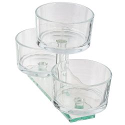 GAEM Подсвечник для 3-х свечей, L22 W9 H14 см