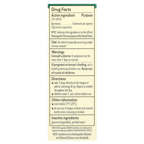 Bach, Original Flower Remedies, репейник, 10 мл (0,35 жидк. унции)