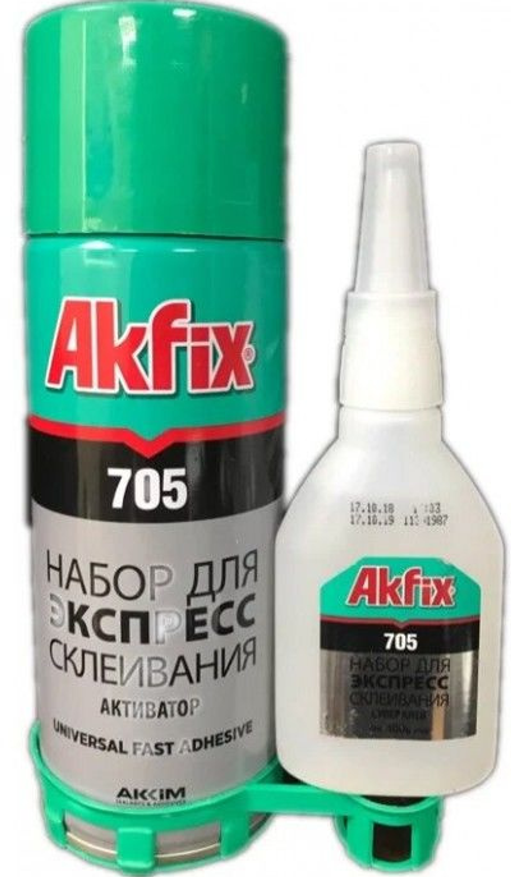Набор для экспресс склеивания Akfix 705 (100г/400мл/24шт)