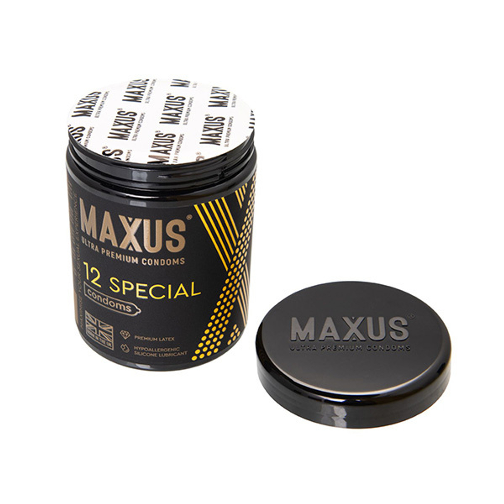 Презервативы с точками и рёбрами Maxus Special 12шт