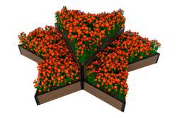 Доска грядочная Holzhof 225*30*2950мм, тиснение 3D