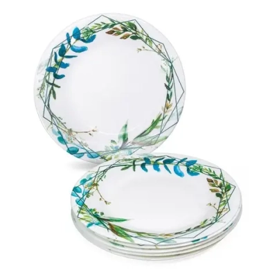 Тарелка обеденная Акварельный букет 23 см