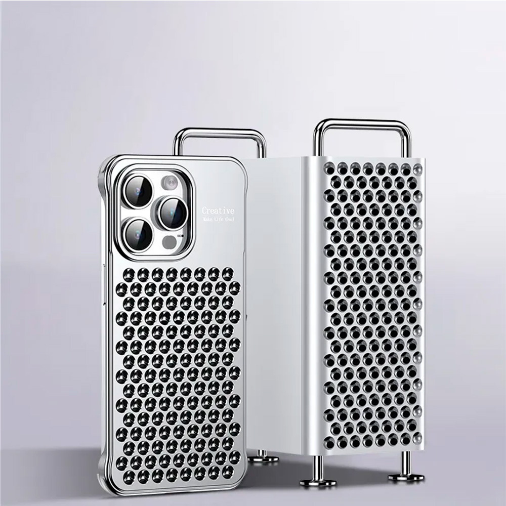 Алюминиевый чехол UV-Glass для Apple iPhone 14 Pro