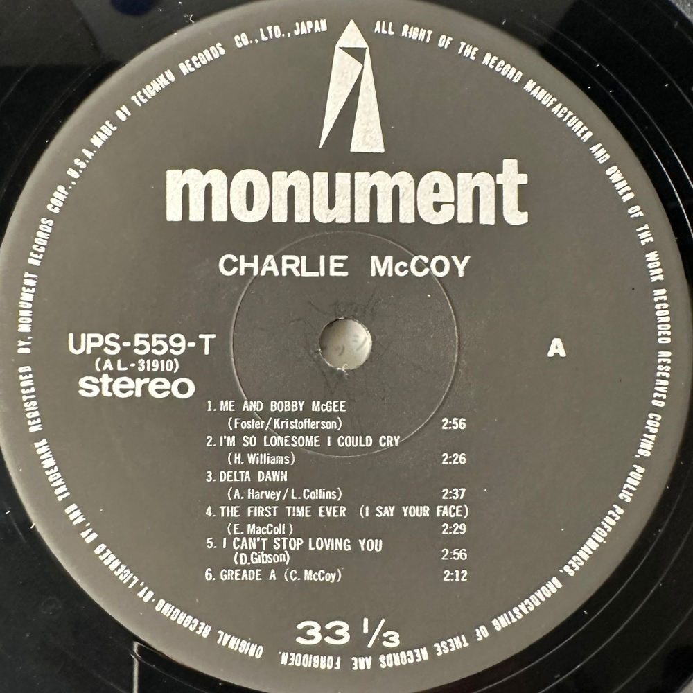 Charlie McCoy – Charlie McCoy (Япония 1972г.)