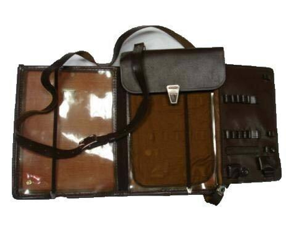 Планшет офицерский кожаный коричневый