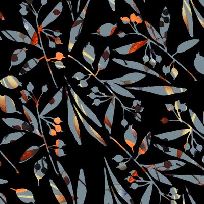 Ягоды в отблесках заката