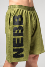 Шорты WASHED-OFF GYM SWEATSHORTS NO BS 367 Зеленые