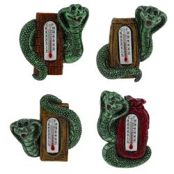 GAEM Магнит с термометром "Змея", L4 W1 H6 см, 4в.