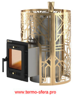 Печь для бани Эверест "Steam Master" GALAXY 18 INOX (210М) GOLD