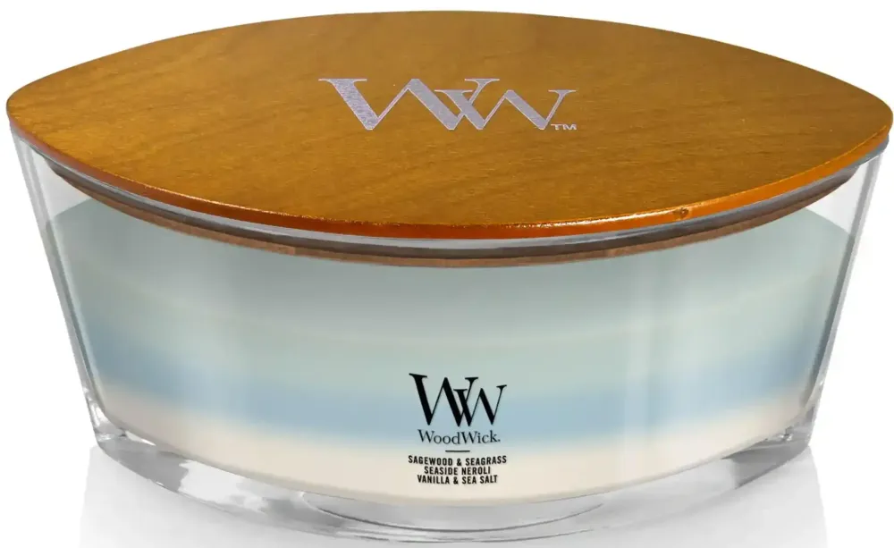 WOODWICK ELLIPSE SAGEWOOD &amp; SEAGRASS CANDLE 453 GR