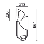 Настенный светильник Maytoni Tropic MOD164WL-02BS