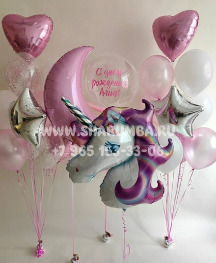 Композиция "Единорог на луне"