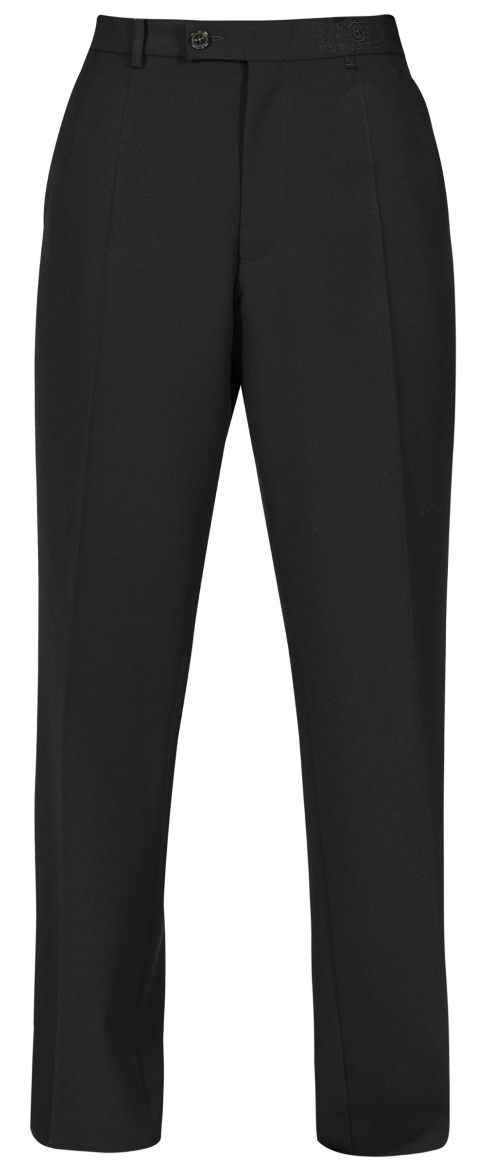 MM6 MAISON MARGIELA БРЮКИ ЧЕРНЫЕ ЖЕНСКИЕ С ЛОГОТИПОМ НА ПОЯСЕ