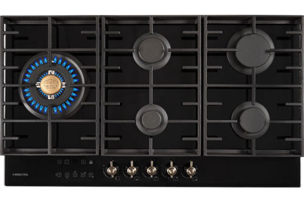Газовая варочная панель Hiberg VM 9155 B