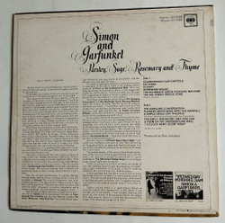 Винтажная виниловая пластинка Simon And Garfunkel Parsley, Sage, Rosemary And Thyme (USA 1967)