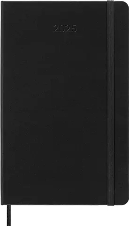 Еженедельник на 2025 год Moleskine Classic Weekly Horizontal (DHB12WH3) 13х21см твердая обложка черный