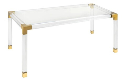 Стол обеденный Ist Casa Роялти, 180х90х75 см, прозрачный