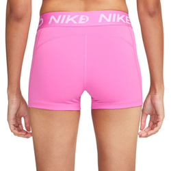 Женские Шорты теннисные Nike Pro 365 3in - playful pink/white