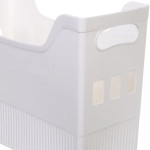 Лоток для хранения на двух колесиках «ШТОФТ», цвет белый, 34*14*25,5см (лейбл Селфи)