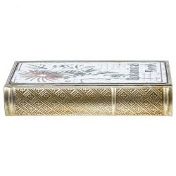 GAEM Шкатулка-книга с зеркальным элементом, L16 W5 H26 см