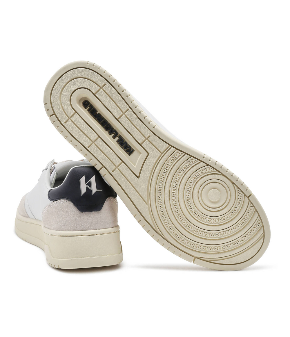 Кожаные кроссовки krew kl kounter lo lace Karl Lagerfeld - белый(KL53020)