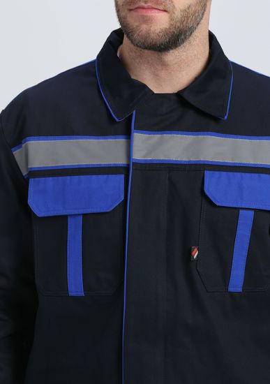 Костюм "ИТР СОП UZ" брюки  (т.синий/васильковый)