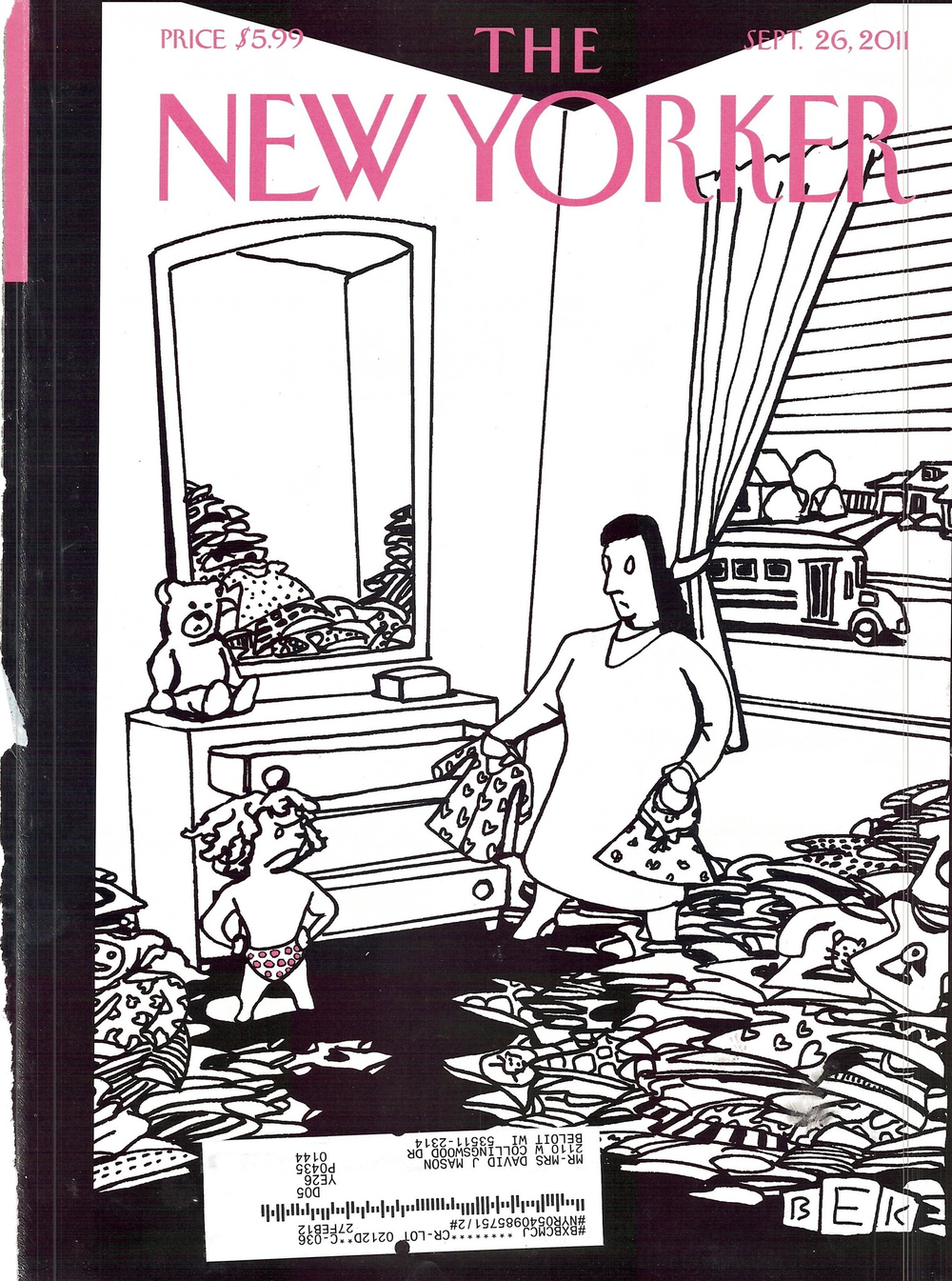Журнал The New Yorker 26-09-2011, обложка