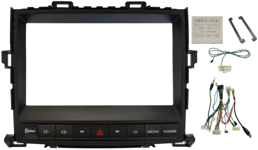 Магнитола для Toyota Alphard H20, Vellfire 2008-2014 (полочка под экраном, рамка с кнопками) - Teyes CC3-2K-360 на Android 10, 2K QLED, 6Гб+128Гб, CarPlay, 4G SIM-слот, 4 камеры в комплекте