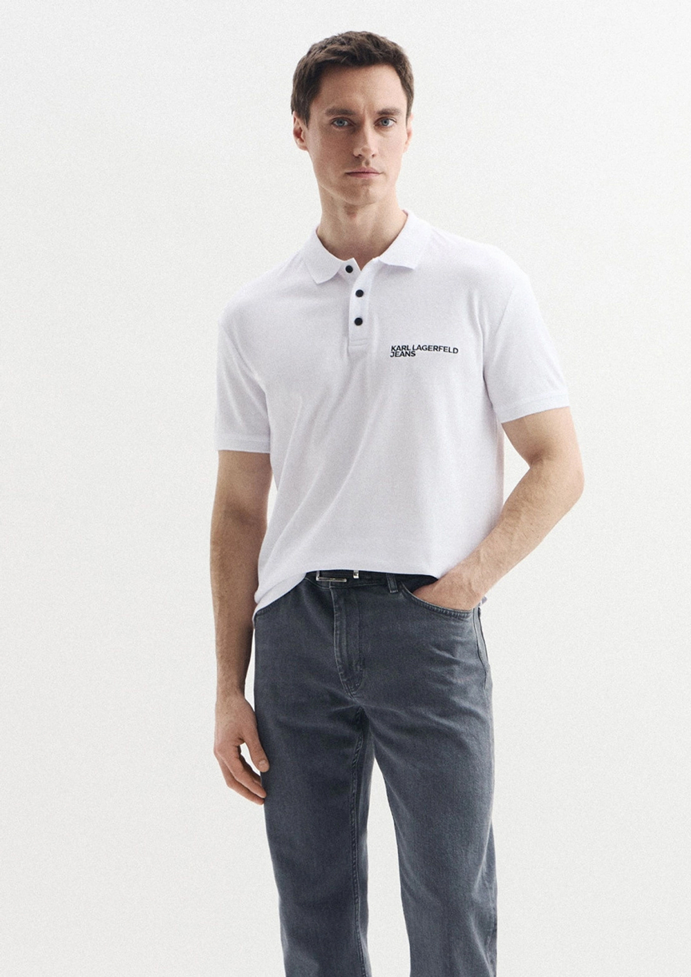Поло KARL LAGERFELD JEANS Regular Pique Polo