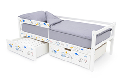 Детская кровать тахта Бельмарко Svogen белый барашки