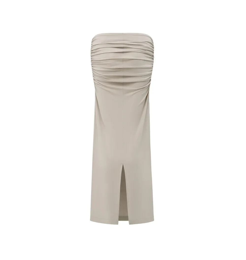 Юбка серая макси