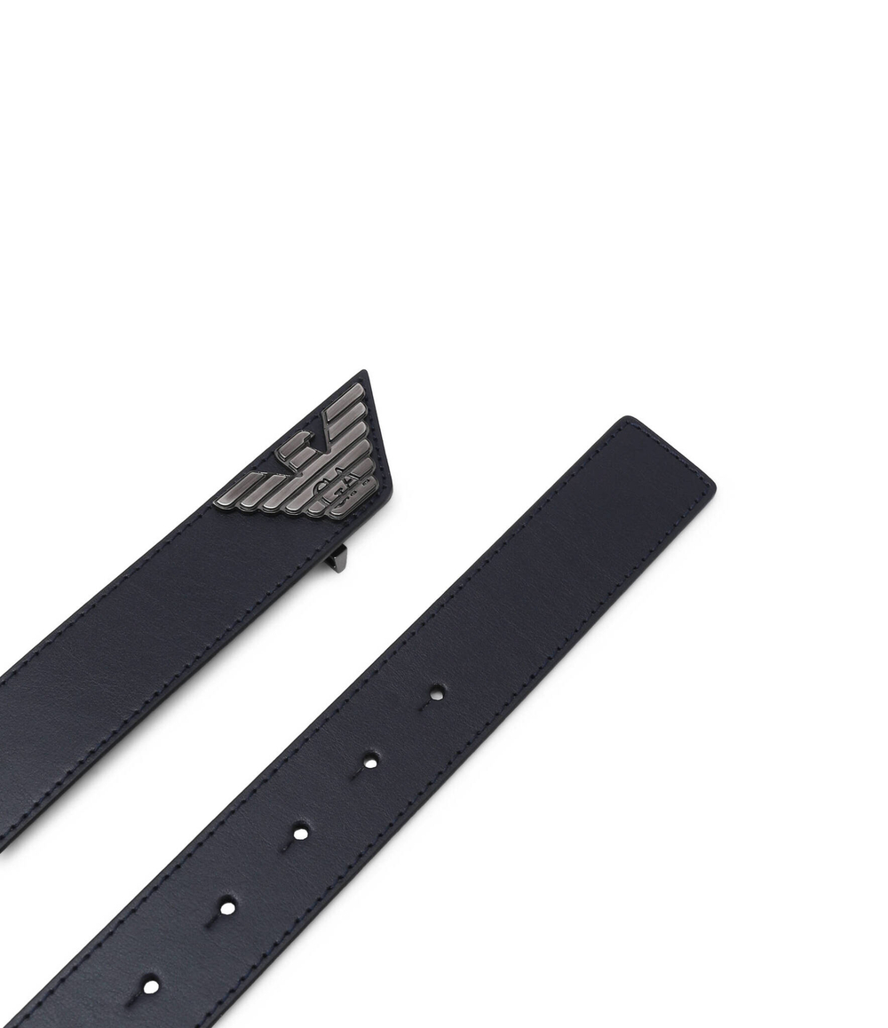 Кожаный ремень Emporio Armani - темно-синий(Y4S614 YQ40I)