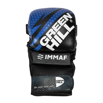 BG-LRG Большая рекламная перчатка MMA IMMAF Approved синий