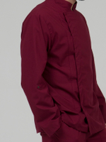 Бордовый мужской китель "Вишня" для повара и кондитера NVDesign