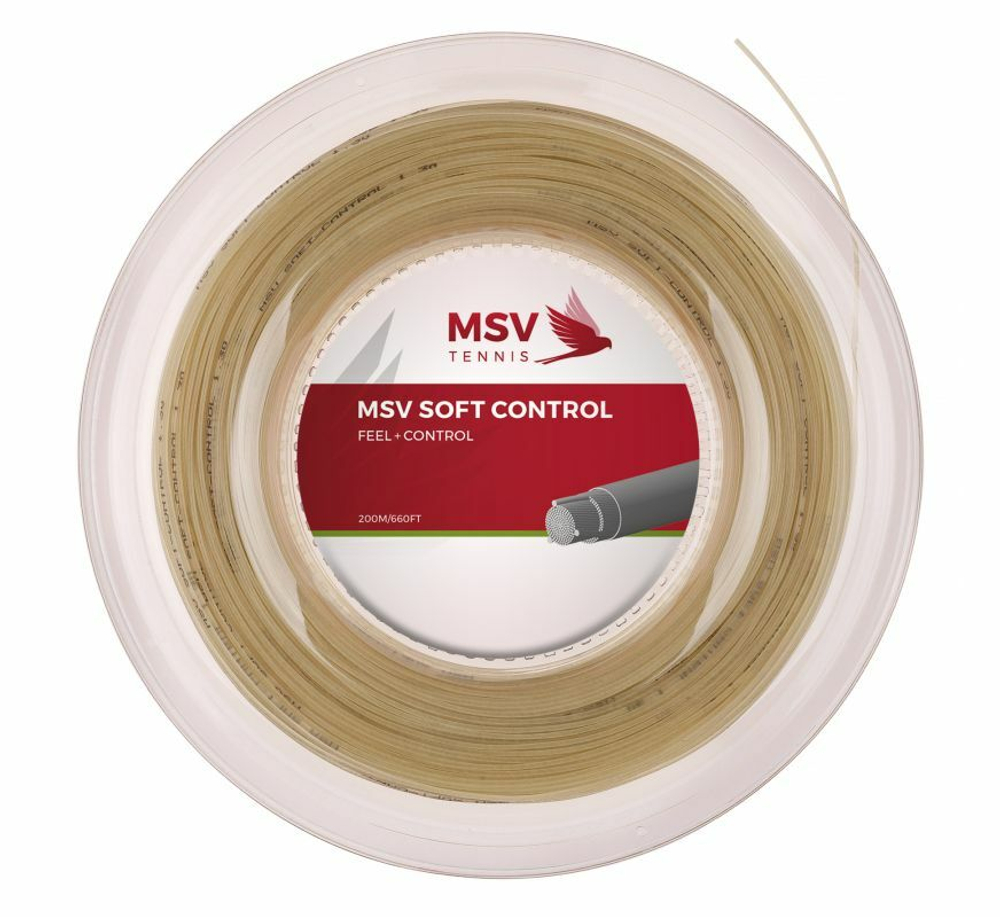 Теннисные струны MSV Soft Control (200 m) - natural