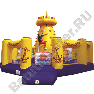 Надувной скалодром "Башня-скалодром" 8*8*6 м