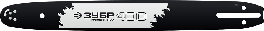 ЗУБР тип 1, шаг 3/8″, паз 1.3 мм, 40 см, шина для бензопил, Профессионал (70201-40)