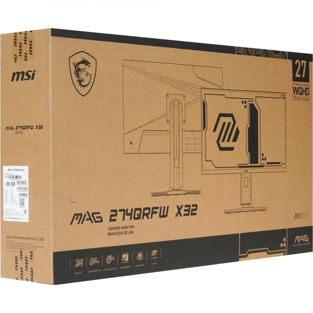 Монитор MSI 27" MAG 274QRFW X32 (9S6-3CE49H-031)