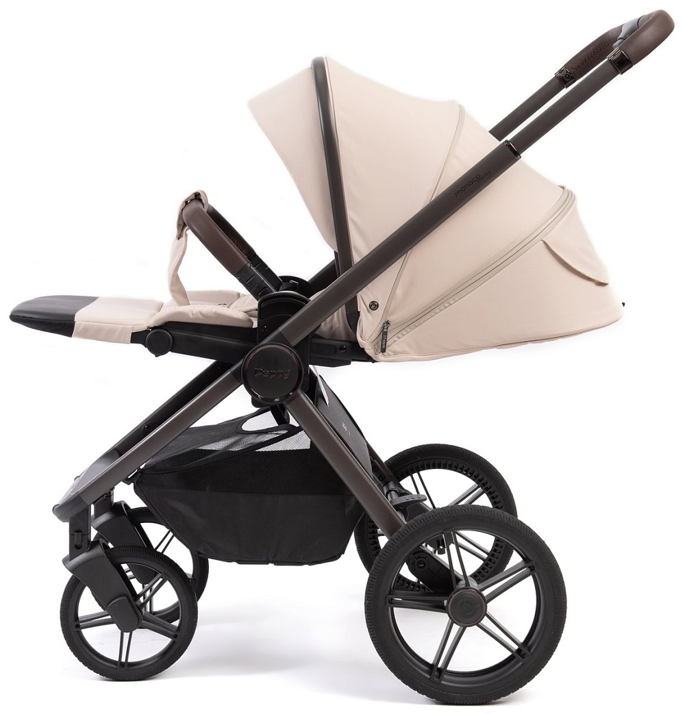 Детская коляска Peppy Monaco Thermo 3 в 1 с автокреслом Verona Beige Beige