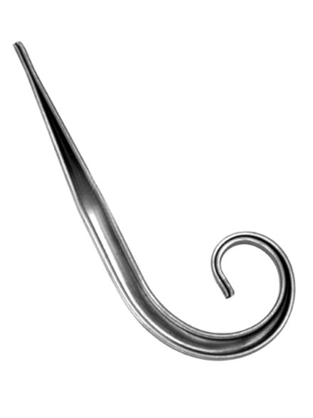 Кованый элемент вензель запятая (75х195х1,2) мм, р-р материала Т15*15, вес 0,135 кг.