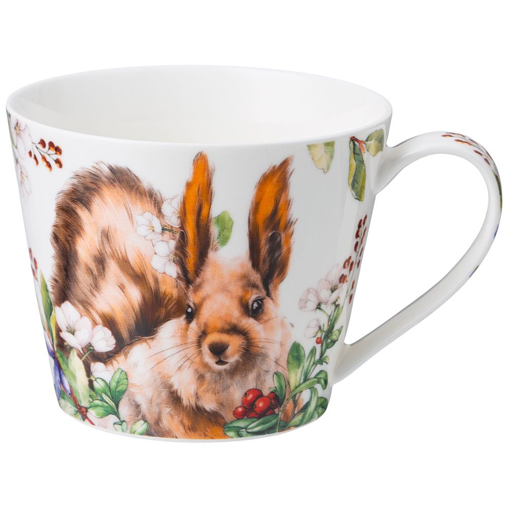 КРУЖКА LEFARD "ЛЕСНАЯ СКАЗКА" БЕЛКА 450 МЛ (КОР=24ШТ.)